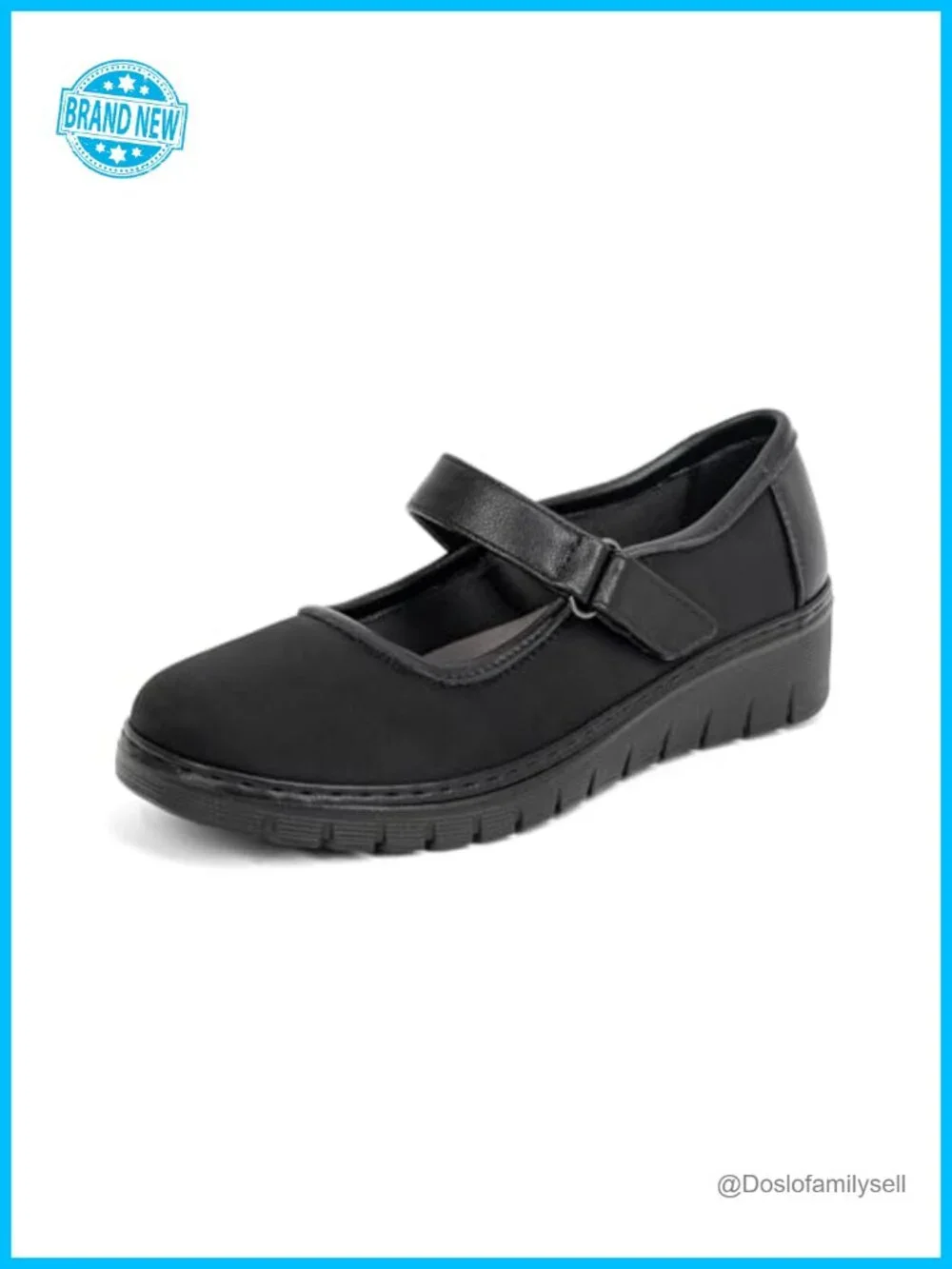 Women's Orthopedic Mary Jane Flats Comfortable Non-Slip Work Shoes